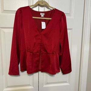 J Crew peplum top